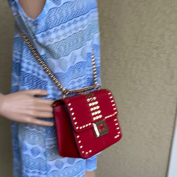 Michael Kors Bag / Bag Crossbody Sonia Sm cross Body Flame 35H1G6SS5L Red - Picture 12 of 16